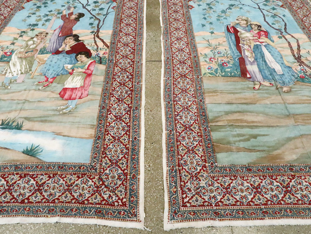 Vintage Persian Isfahan Ghalamkari Textile, No.28905 - Galerie Shabab