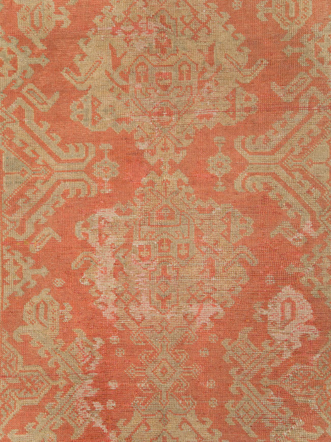 Vintage Turkish Oushak Wide Gallery Runner, No.28911 - Galerie Shabab