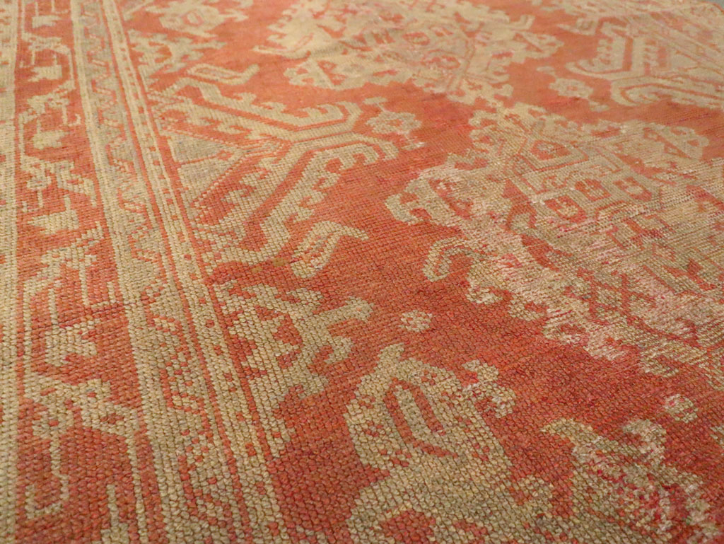 Vintage Turkish Oushak Wide Gallery Runner, No.28911 - Galerie Shabab