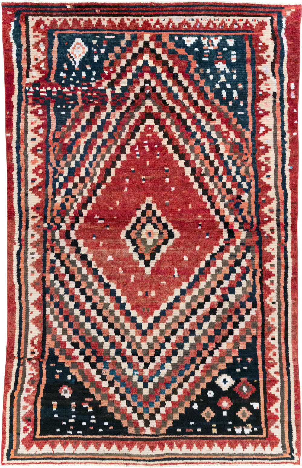 Vintage Persian Gabbeh Tribal Accent Rug, No.28915 - Galerie Shabab