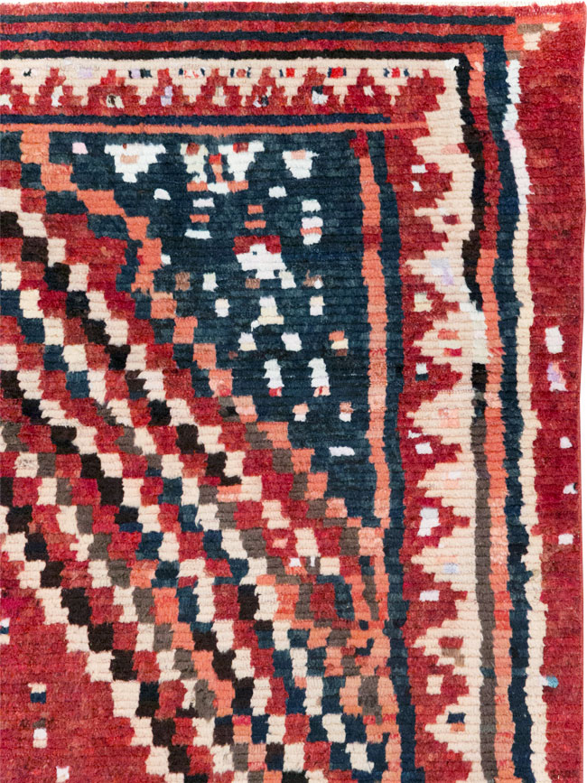 Vintage Persian Gabbeh Tribal Accent Rug, No.28915 - Galerie Shabab