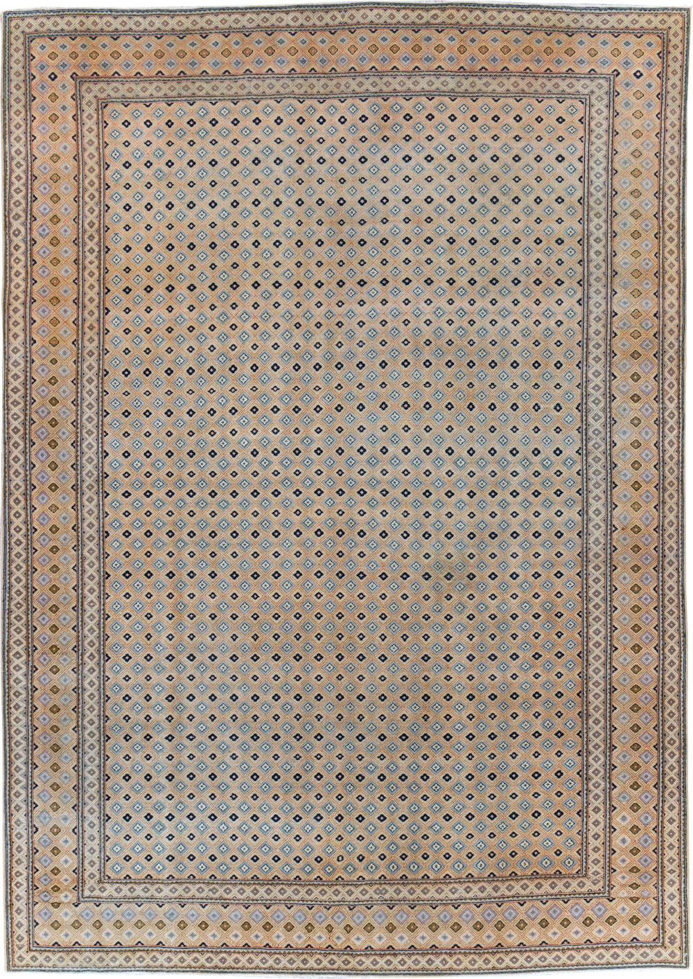 Vintage Persian Kashan Room Size Carpet, No.28918 - Galerie Shabab