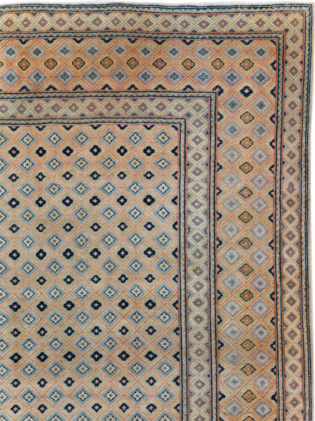 Vintage Persian Kashan Room Size Carpet, No.28918 - Galerie Shabab