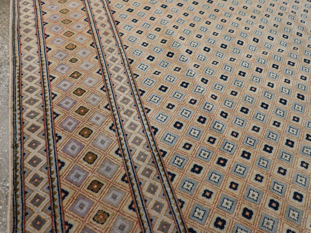 Vintage Persian Kashan Room Size Carpet, No.28918 - Galerie Shabab