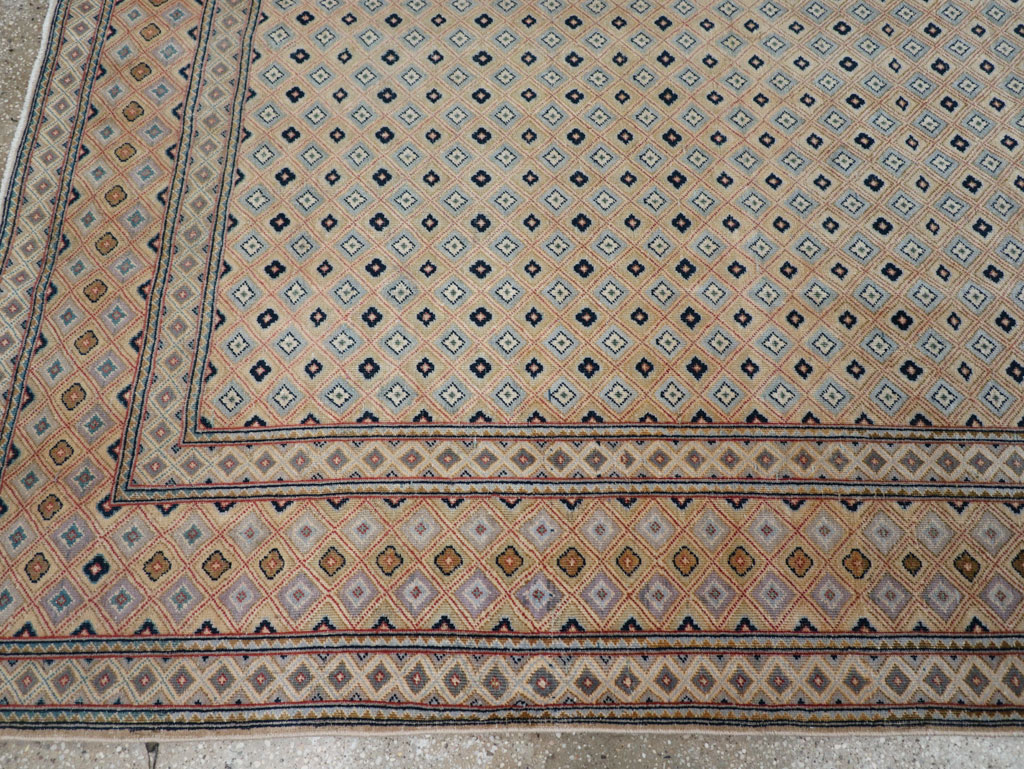 Vintage Persian Kashan Room Size Carpet, No.28918 - Galerie Shabab