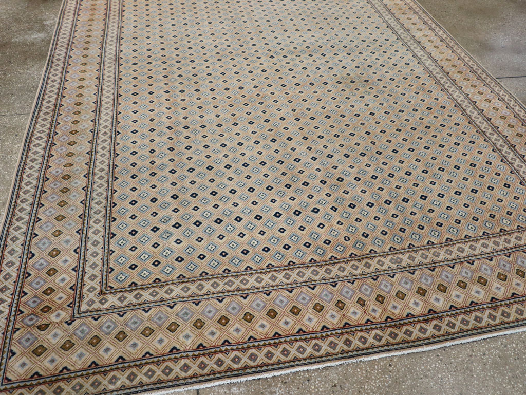 Vintage Persian Kashan Room Size Carpet, No.28918 - Galerie Shabab