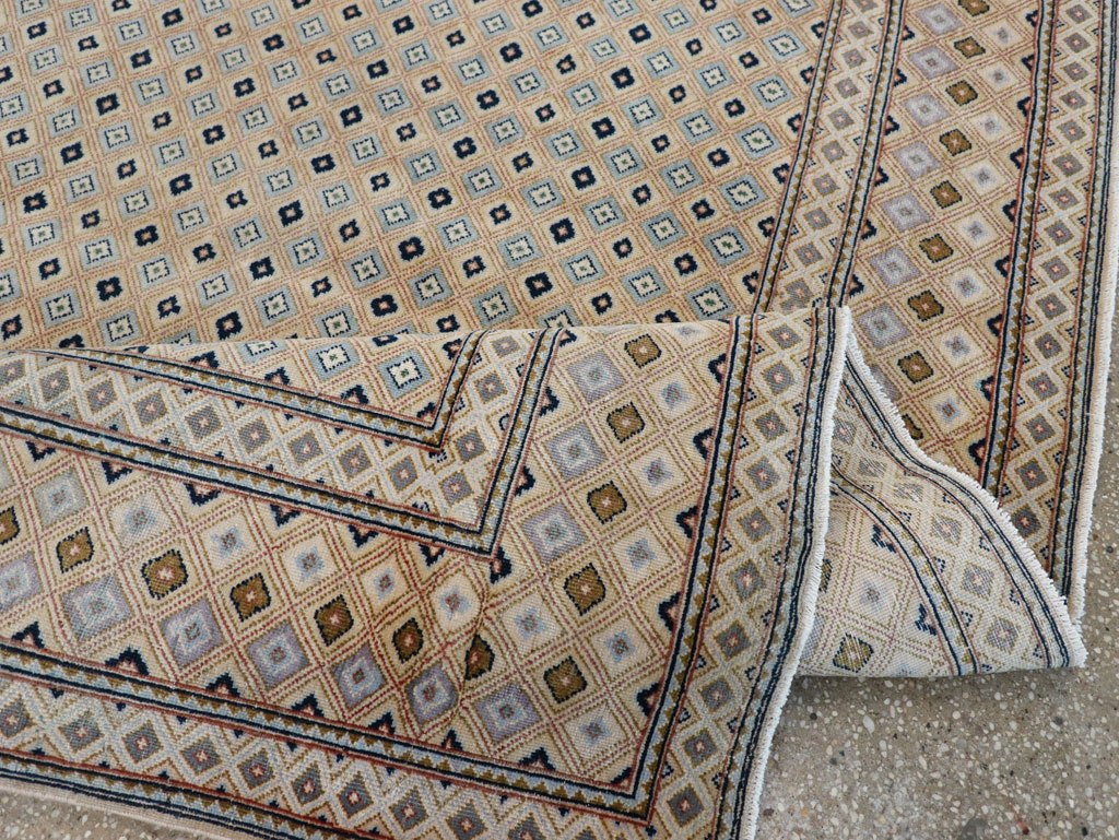 Vintage Persian Kashan Room Size Carpet, No.28918 - Galerie Shabab