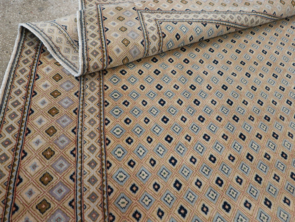 Vintage Persian Kashan Room Size Carpet, No.28918 - Galerie Shabab