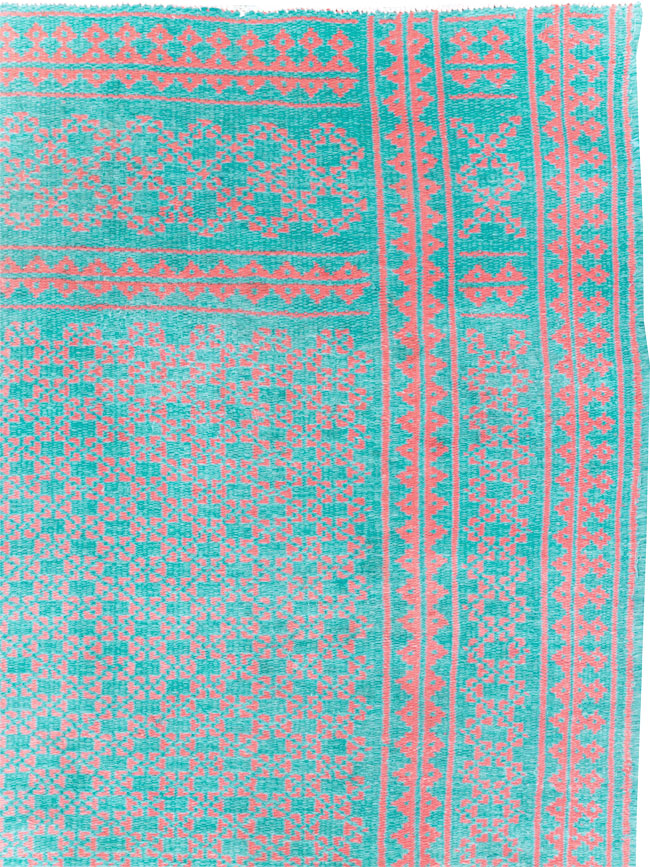 Vintage Persian Reversible Flatweave Kilim Accent Rug, No.28926 - Galerie Shabab