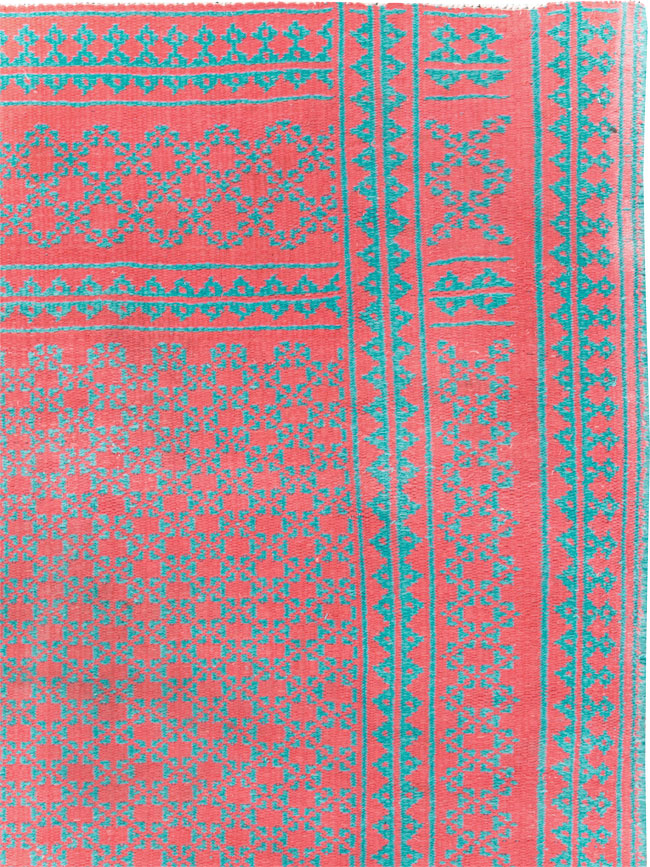 Vintage Persian Reversible Flatweave Kilim Accent Rug, No.28926 - Galerie Shabab