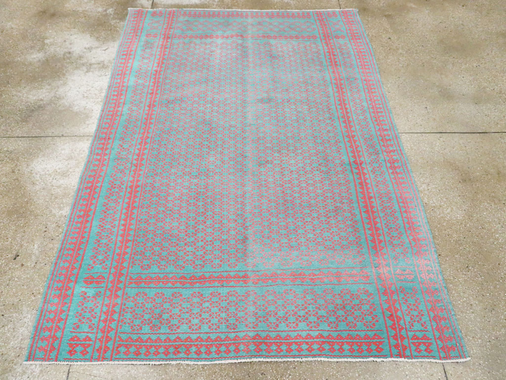 Vintage Persian Reversible Flatweave Kilim Accent Rug, No.28926 - Galerie Shabab