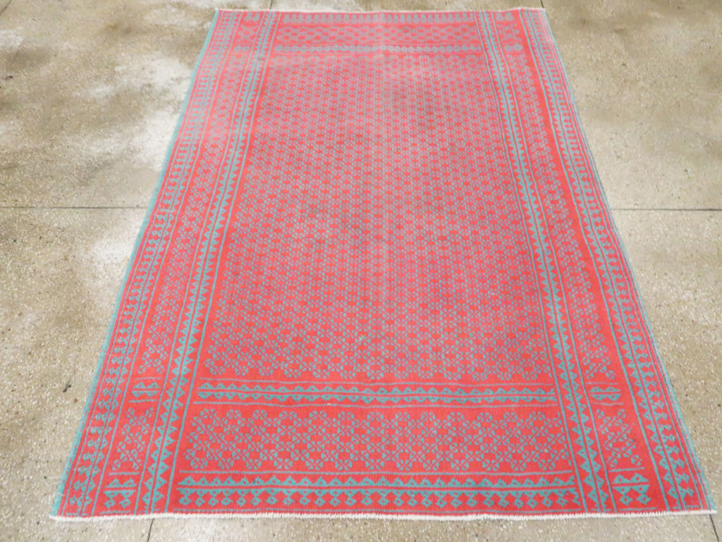Vintage Persian Reversible Flatweave Kilim Accent Rug, No.28926 - Galerie Shabab