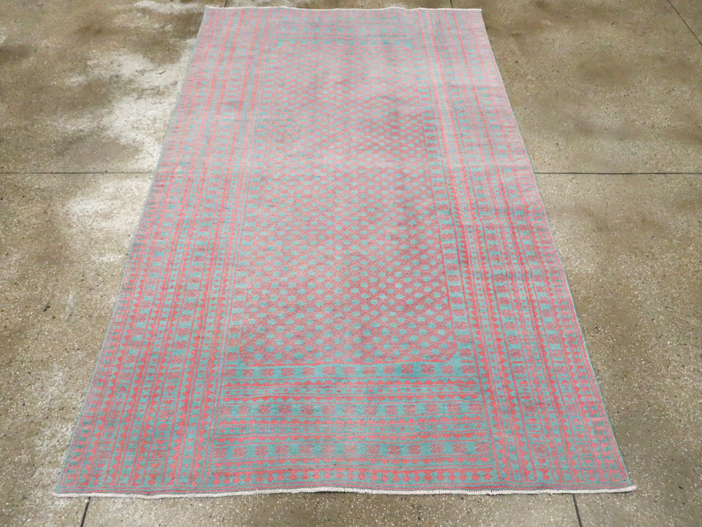 Vintage Persian Flatweave Kilim Accent Carpet, No.28927 - Galerie Shabab
