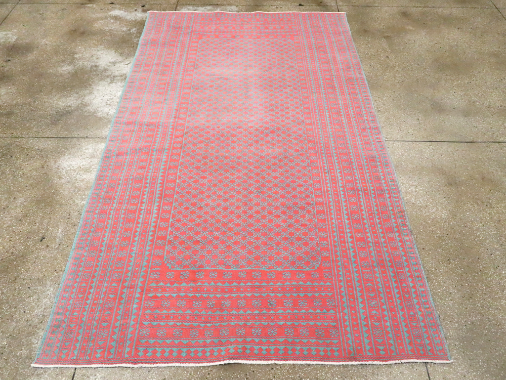 Vintage Persian Flatweave Kilim Accent Carpet, No.28927 - Galerie Shabab