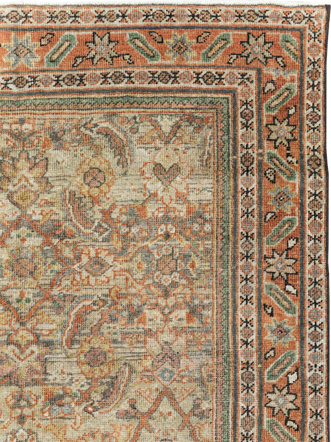 Antique Persian Mahal Gallery Rug, No.28931 - Galerie Shabab