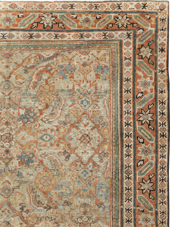 Antique Persian Mahal Gallery Rug, No.28931 - Galerie Shabab