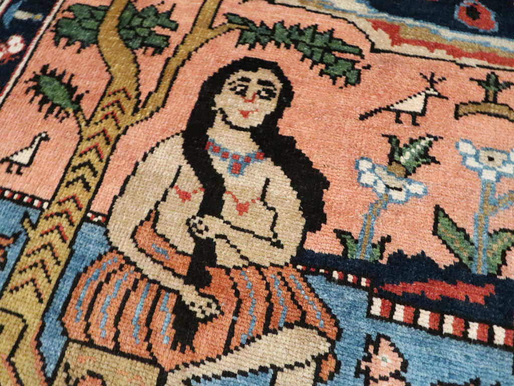 Vintage Pictorial Tabriz Rug, No.28934 - Galerie Shabab