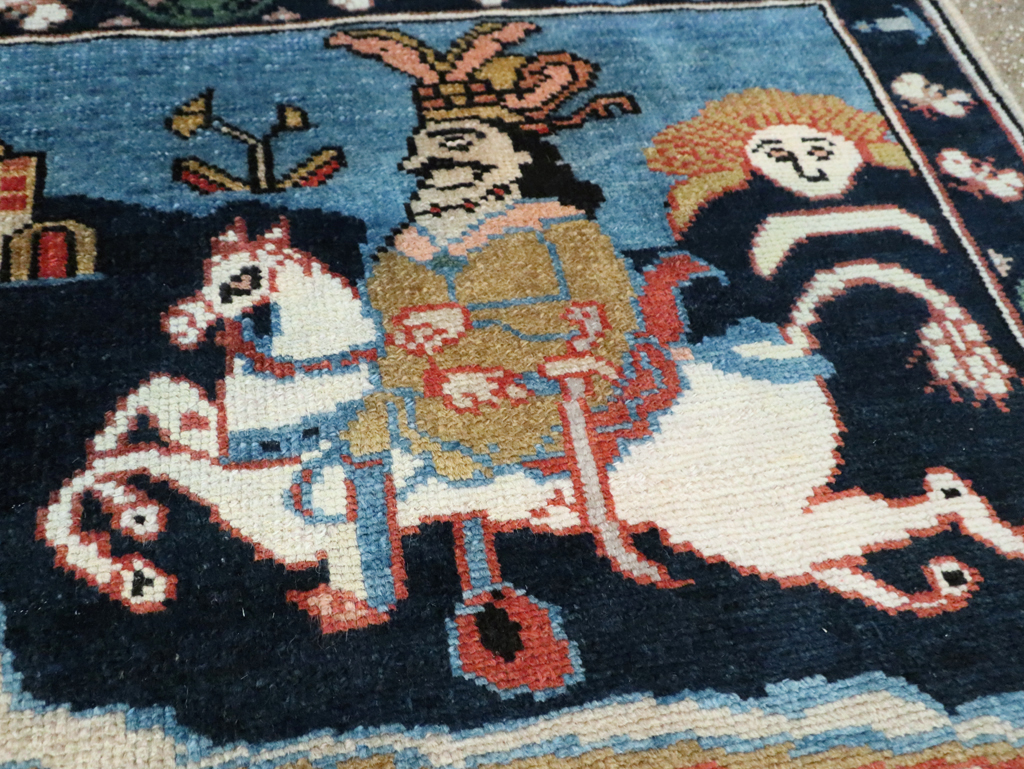 Vintage Pictorial Tabriz Rug, No.28934 - Galerie Shabab