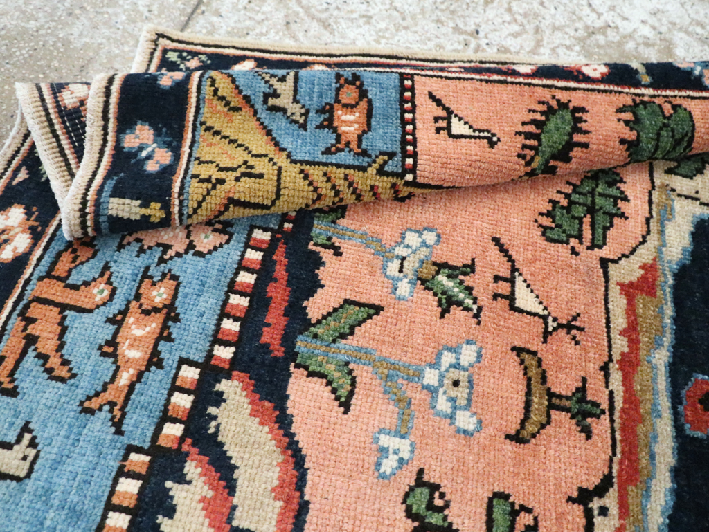 Vintage Pictorial Tabriz Rug, No.28934 - Galerie Shabab