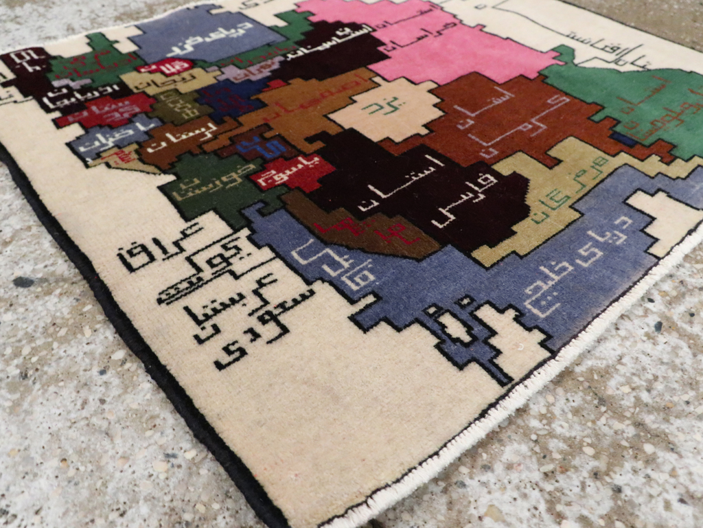 Vintage Persian Baluch Map Rug, No.28935 - Galerie Shabab
