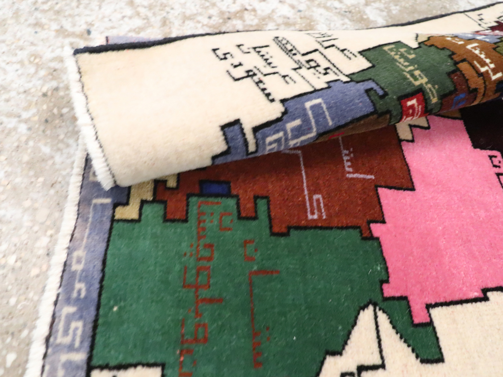 Vintage Persian Baluch Map Rug, No.28935 - Galerie Shabab