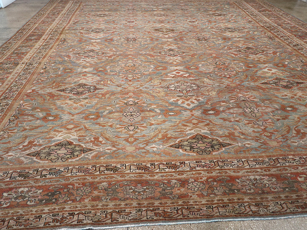 Antique Persian Malayer Large Square Carpet, No.28936 - Galerie Shabab