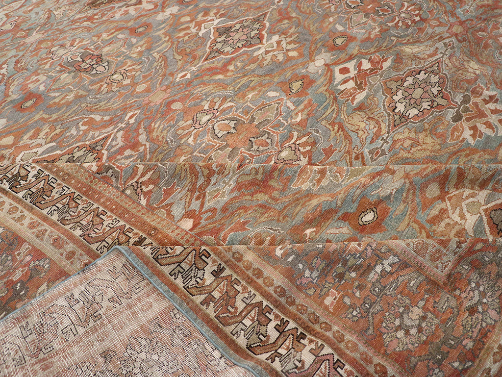 Antique Persian Malayer Large Square Carpet, No.28936 - Galerie Shabab