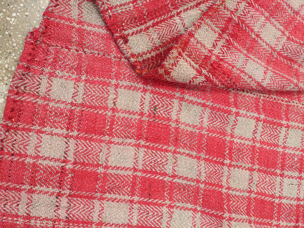 Vintage Persian Plaid Textile, No.28941 - Galerie Shabab