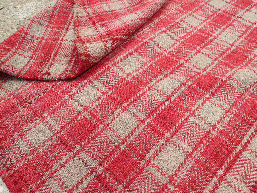 Vintage Persian Plaid Textile, No.28941 - Galerie Shabab