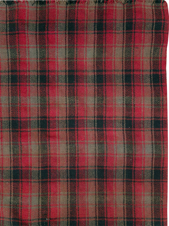 Vintage Persian Plaid Textile, No.28942 - Galerie Shabab
