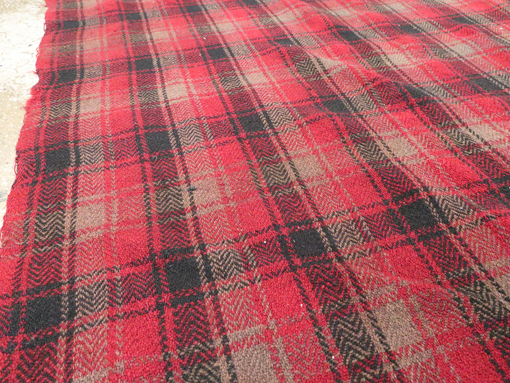 Vintage Persian Plaid Textile, No.28942 - Galerie Shabab