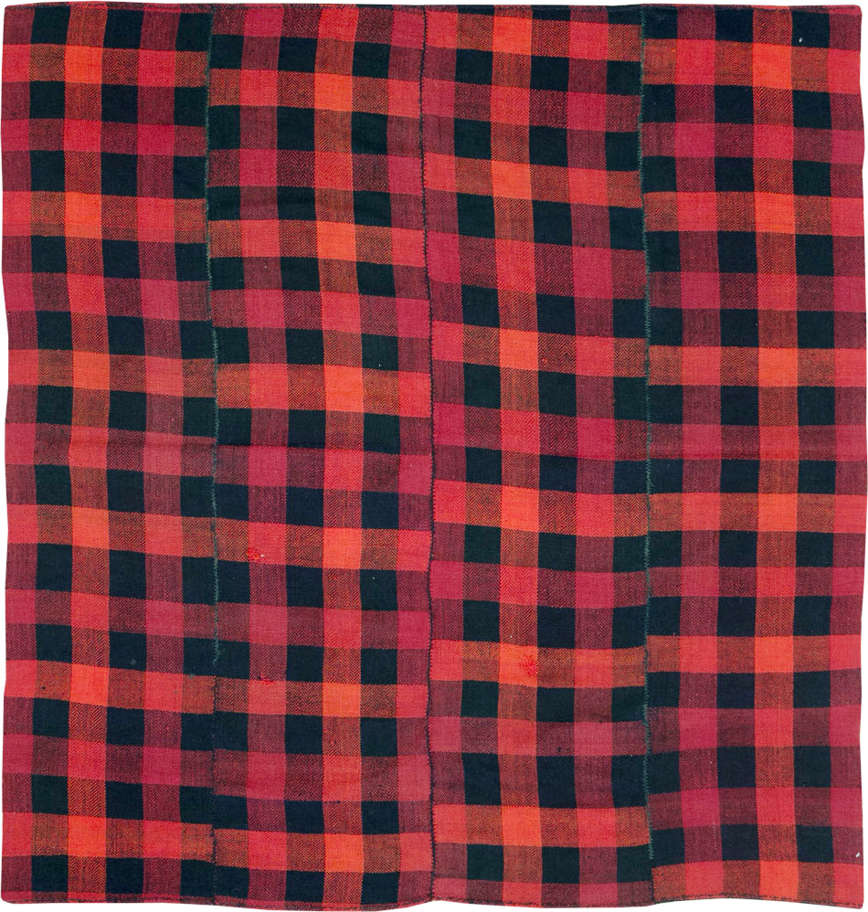 Vintage Persian Plaid Textile, No.28984 - Galerie Shabab