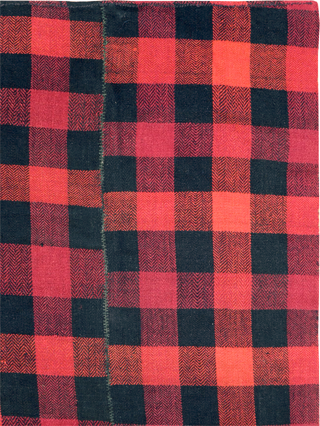Vintage Persian Plaid Textile, No.28984 - Galerie Shabab