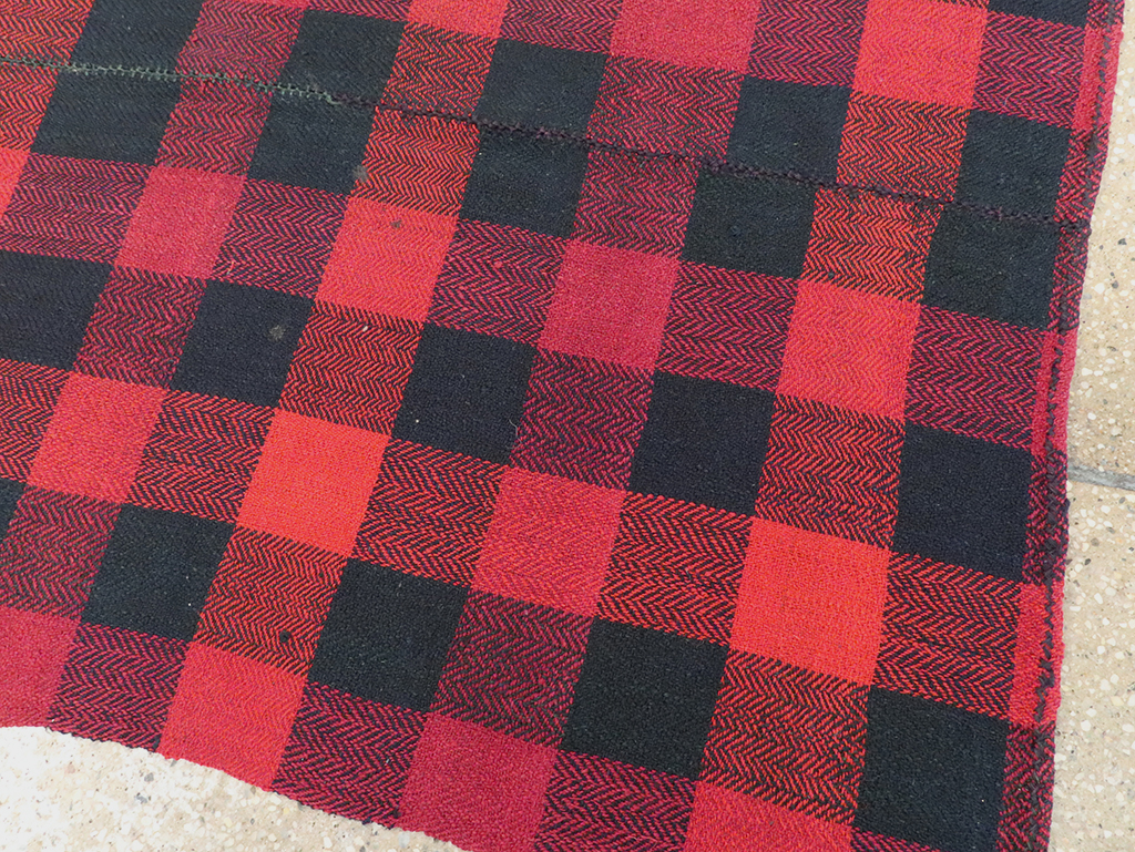 Vintage Persian Plaid Textile, No.28984 - Galerie Shabab