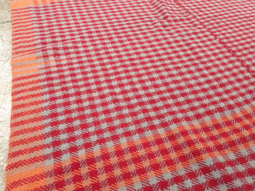 Vintage Persian Square Textile Flatweave, No.28985 - Galerie Shabab