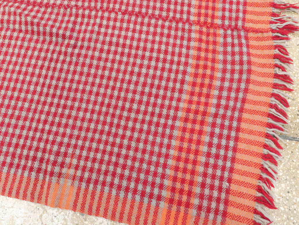 Vintage Persian Square Textile Flatweave, No.28985 - Galerie Shabab