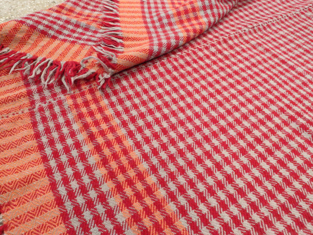 Vintage Persian Square Textile Flatweave, No.28985 - Galerie Shabab