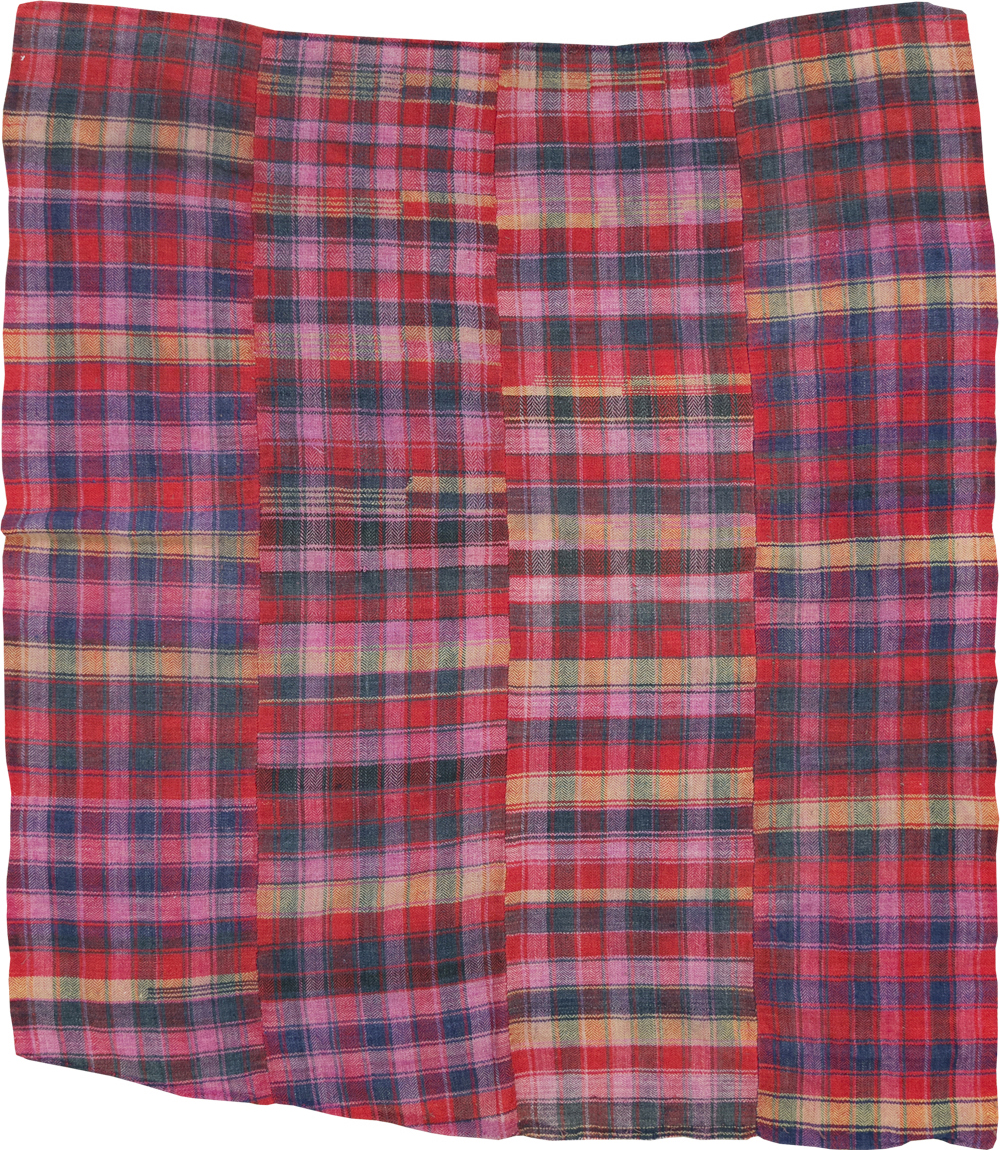 Vintage Persian Plaid Textile, No.28986 - Galerie Shabab