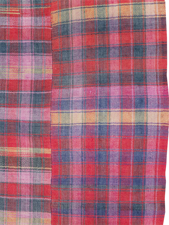 Vintage Persian Plaid Textile, No.28986 - Galerie Shabab