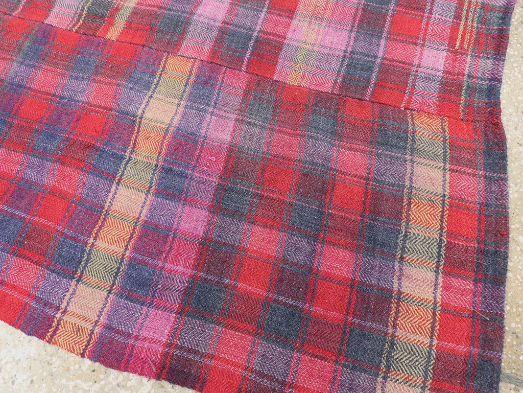 Vintage Persian Plaid Textile, No.28986 - Galerie Shabab