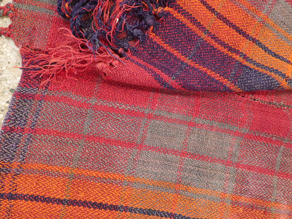 Vintage Persian Plaid Textile, No.29021 - Galerie Shabab