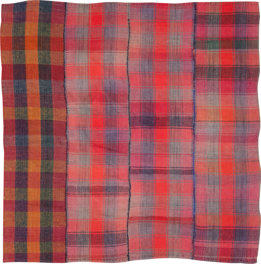 Vintage Persian Plaid Textile, No.29028 - Galerie Shabab