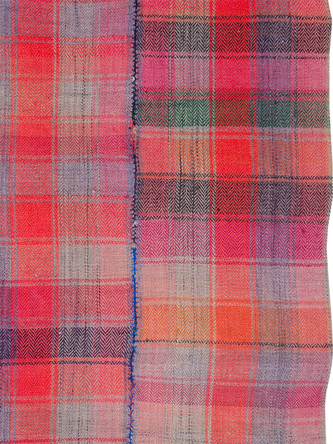 Vintage Persian Plaid Textile, No.29028 - Galerie Shabab