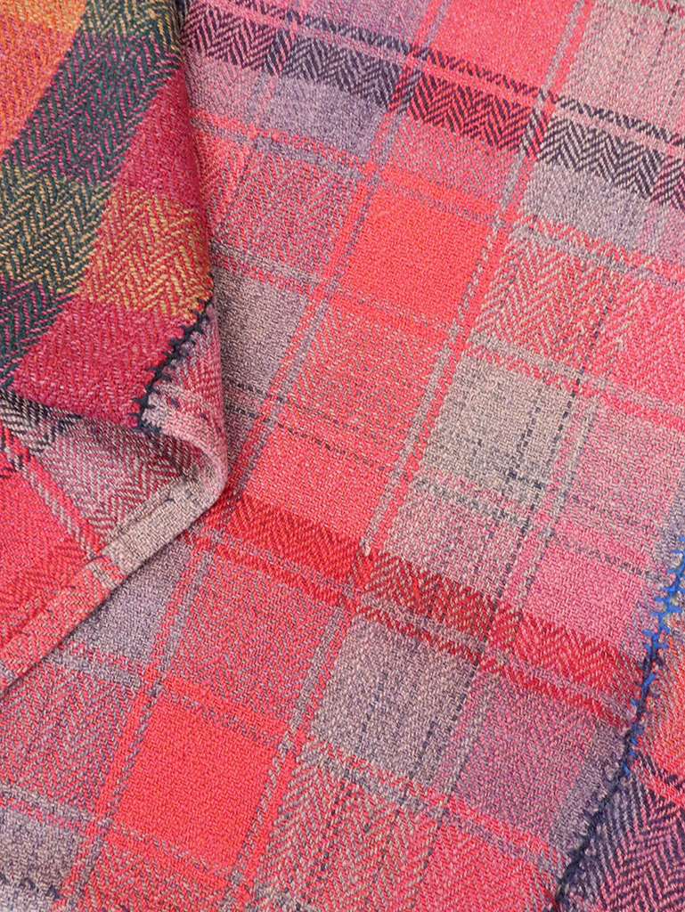 Vintage Persian Plaid Textile, No.29028 - Galerie Shabab