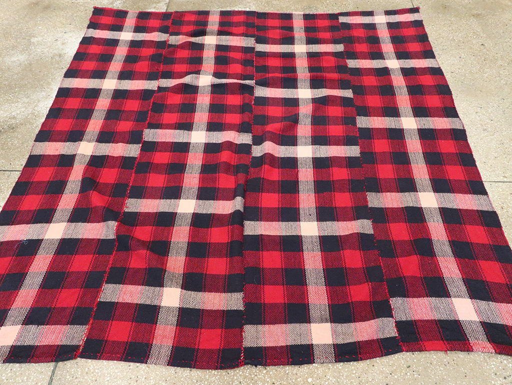 Vintage Persian Plaid Textile, No.29030 - Galerie Shabab