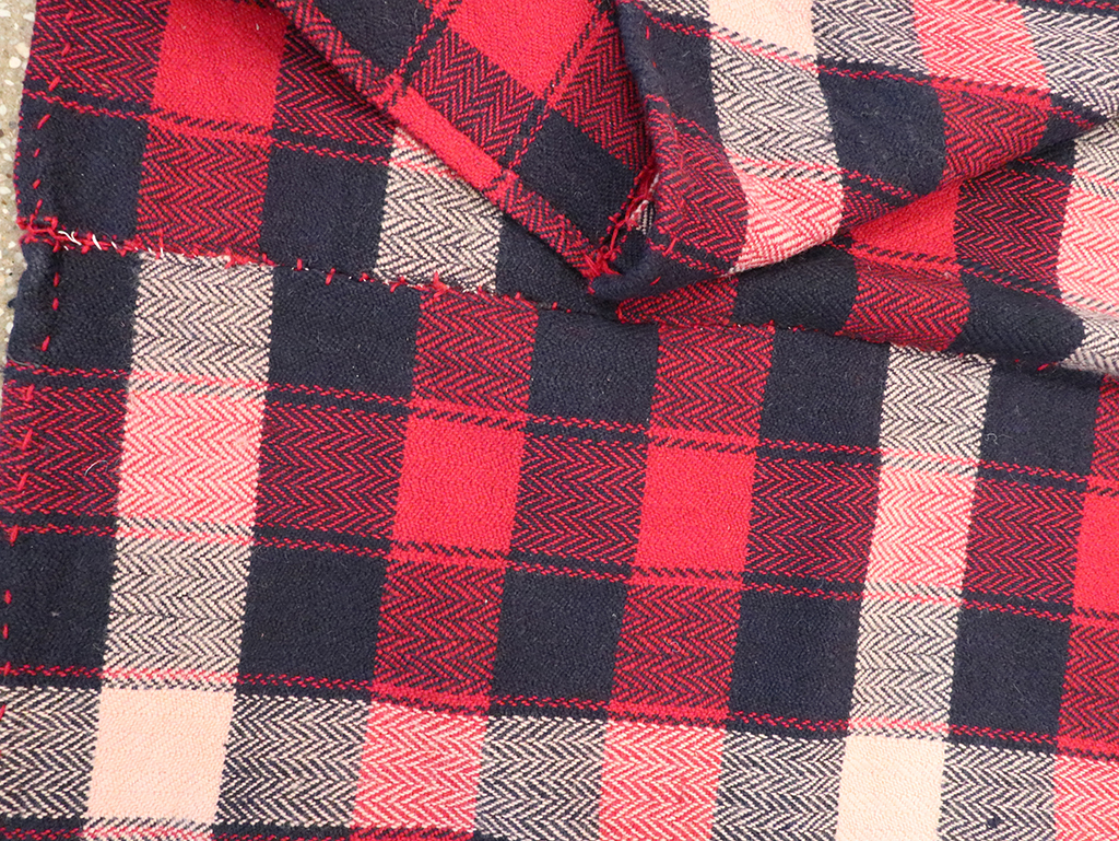 Vintage Persian Plaid Textile, No.29030 - Galerie Shabab