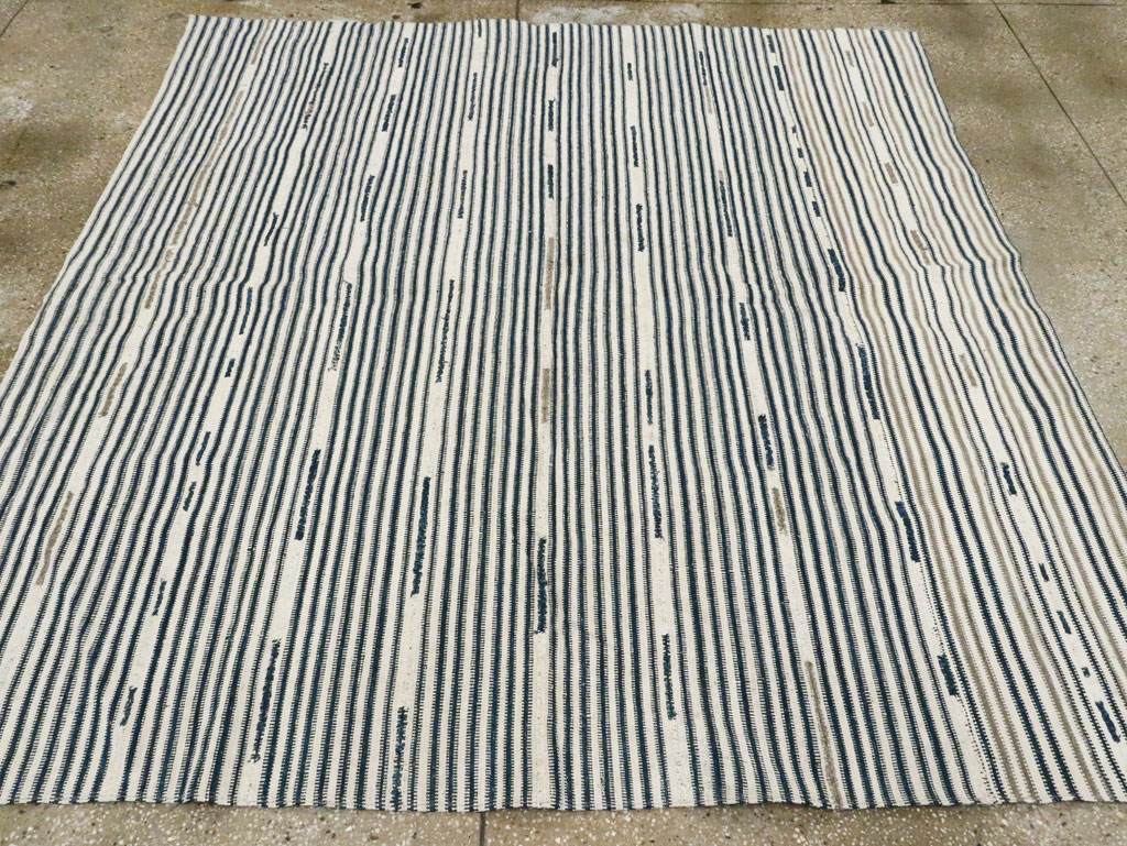 Vintage Square Flatweave, No.29045 - Galerie Shabab