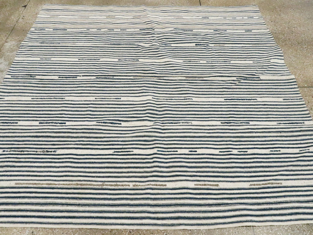 Vintage Square Flatweave, No.29045 - Galerie Shabab