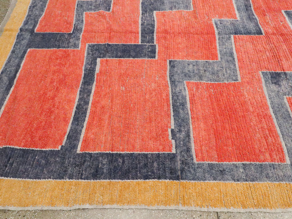 Modern Turkish Tulu Large Room Size Carpet, No.29048 - Galerie Shabab