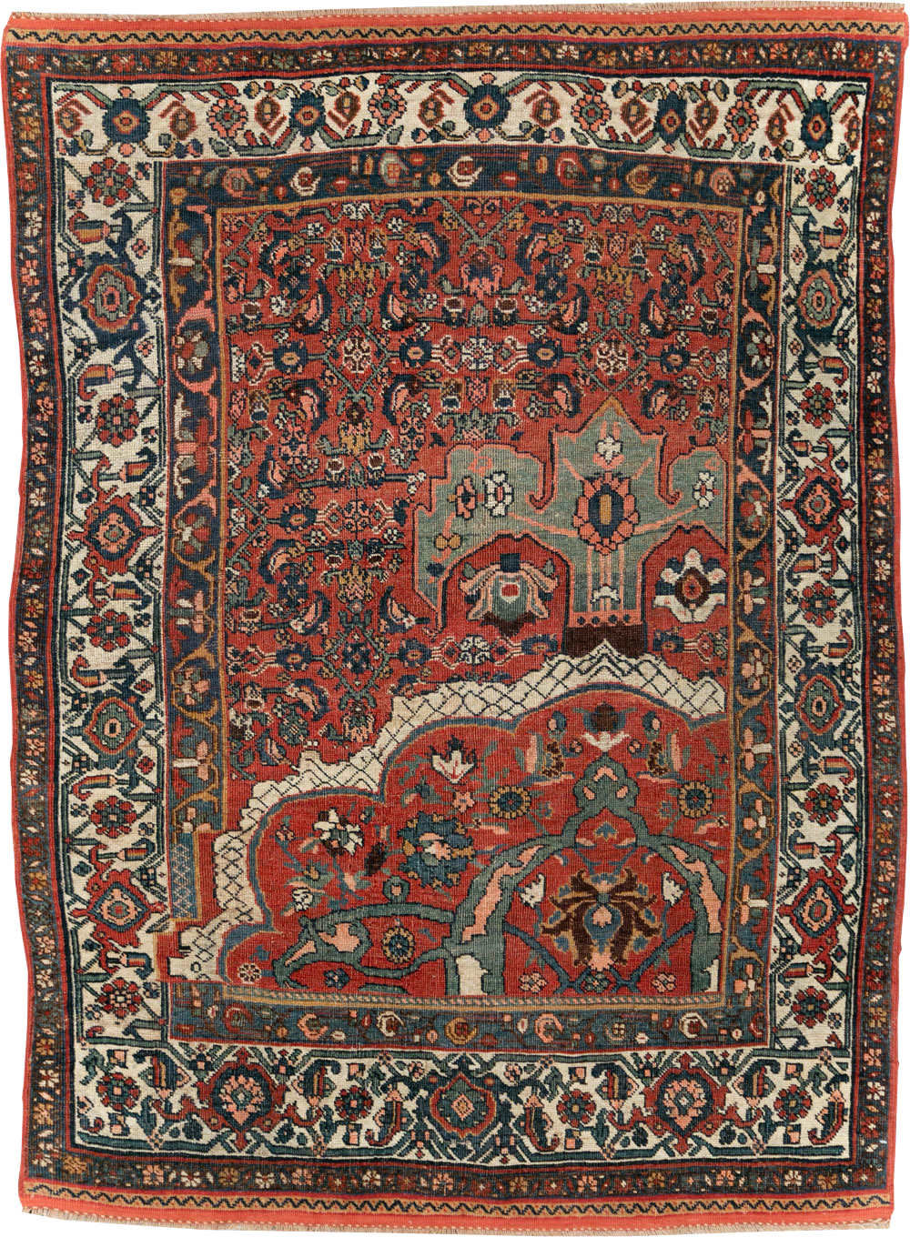 Antique Wagireh Bidjar Rug, No.29050 - Galerie Shabab